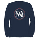 USA 1776 EST Patriotic Vintage Circle Women's Sweatshirt