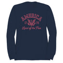 America 1776 Land of the Free Eagle Women's Sweatshirt