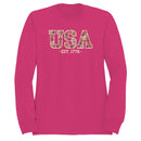 USA Est. 1776 Floral Patriotic Women's Sweatshirt