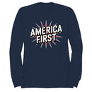 America First Patriotic Starburst Women's Sweatshirt