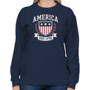 America Est. 1776 Patriotic Shield Women's Sweatshirt