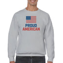 Proud American Flag Patriotic Men's Sweatshirt