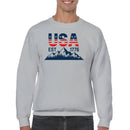 USA EST 1776 Patriotic Mountain Men's Sweatshirt