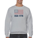 USA EST 1776 American Flag Men's Sweatshirt