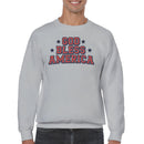 God Bless America Patriotic Stars Men's Sweatshirt