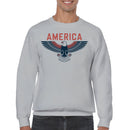 America Bald Eagle Freedom Emblem Men's Sweatshirt