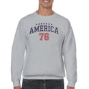 America 76 Patriotic Stars Retro Men's Sweatshirt