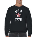 USA 1776 Patriotic Star Men's Sweatshirt