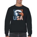 USA Bald Eagle Patriotic Men's Sweatshirt