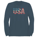 USA Distressed American Flag Men's Sweatshirt