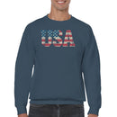 USA Distressed American Flag Men's Sweatshirt