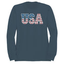 Vintage Distressed USA Flag Graphic Men's Sweatshirt