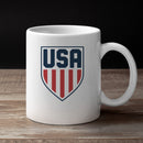 USA Shield Red Blue American Emblem Unisex Mug