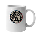Liberty Freedom Justice EST 1776 Vintage Unisex Mug