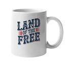 Land of the Free Patriotic Design Unisex Mug