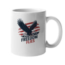 Freedom Flies Patriotic Bald Eagle Art Unisex Mug