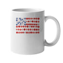America the Beautiful Floral Flag Art Unisex Mug