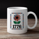 Patriotic Sunflower 1776 Floral Art Unisex Mug