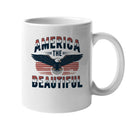 America the Beautiful Vintage Eagle Unisex Mug