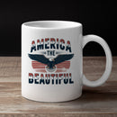 America the Beautiful Vintage Eagle Unisex Mug