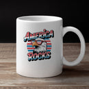 America Rocks Eagle Sunglasses Retro Unisex Mug