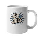 4th of July Retro Burst Unisex Mug