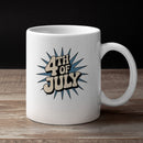 4th of July Retro Burst Unisex Mug