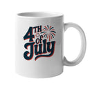 4th of July Retro Fireworks Unisex Mug