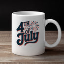 4th of July Retro Fireworks Unisex Mug