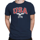 USA 1776 Eagle Patriotic Men's T-shirt