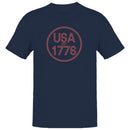 USA EST 1776 Patriotic Vintage Men's T-shirt
