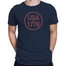 USA EST 1776 Patriotic Vintage Men's T-shirt