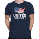 United We Stand American Flag Map Men's T-shirt