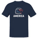 Patriotic Eagle Head Graphic Men's T-shirt