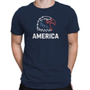Patriotic Eagle Head Graphic Men's T-shirt