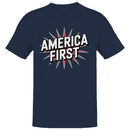 America First Patriotic Starburst Men's T-shirt