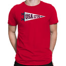 USA 1776 Patriotic Pennant Men's T-shirt