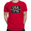 USA EST 1776 Vintage Patriotic Men's T-shirt