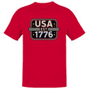 USA EST 1776 Vintage Patriotic Men's T-shirt