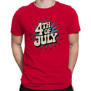 4th of July Retro Burst Men's T-shirt