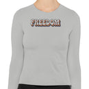 FREEDOM Vintage Retro Rainbow Women's Long Sleeve