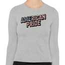 American Pride Flag Stars & Stripes Women's Long Sleeve