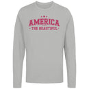 America The Beautiful Patriotic Stars Women's Long Sleeve