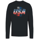 USA Racing Flag Speed Graphic Women's Long Sleeve