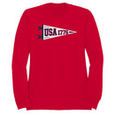 USA 1776 Patriotic Pennant Women's Sweatshirt