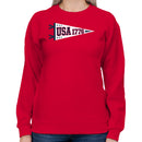 USA 1776 Patriotic Pennant Women's Sweatshirt