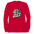 4th of July Retro Burst Women's Sweatshirt
