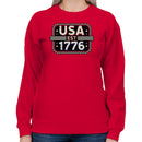 USA EST 1776 Vintage Patriotic Women's Sweatshirt