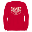 America Land of the Free 1776 Eagle Women's Sweatshirt