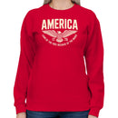 America Land of the Free 1776 Eagle Women's Sweatshirt